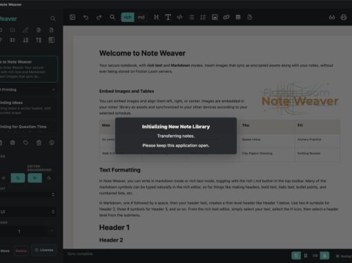 Onboarding Additional Devices in Note Weaver Onboarding Additional Devices in Note Weaver