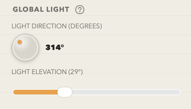 Global Light Settings Global Light Settings