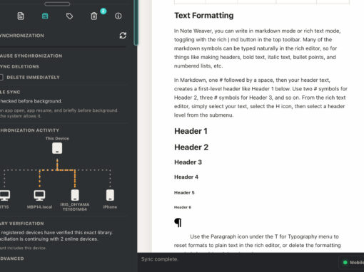 Note Weaver V1.2.0 Note Weaver V1.2.0
